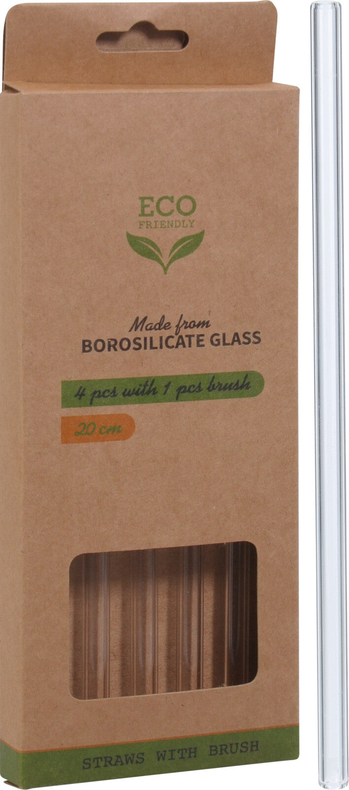Set 4 Cannucce Vetro Con Scovolino 20 Cm