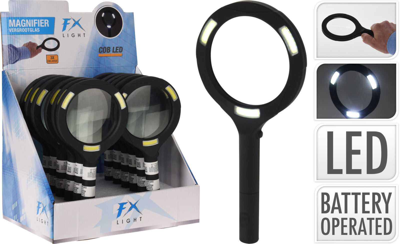 Lente Di Ingrandimento Led 24 Cm