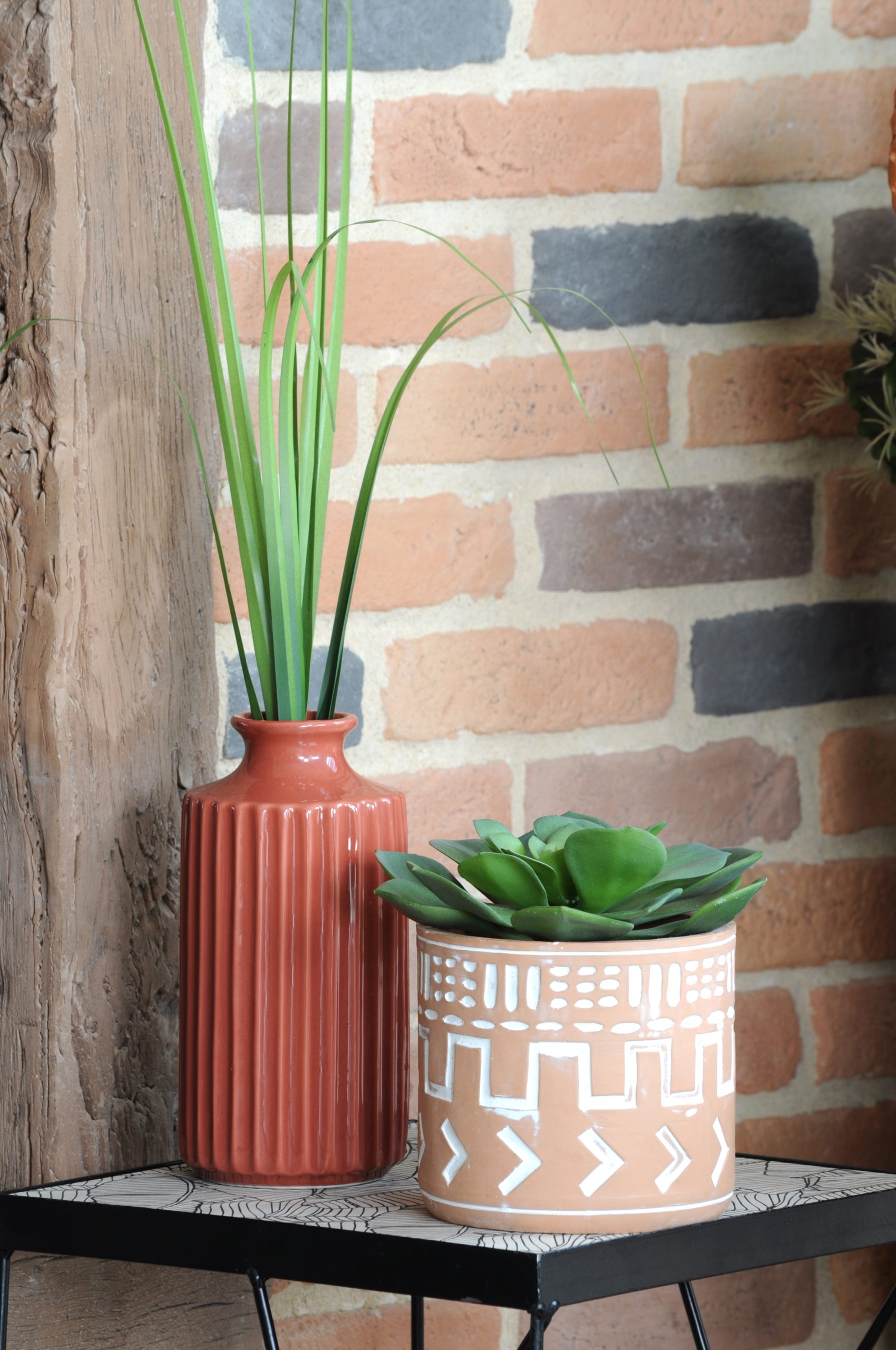 Vaso Per Fiori Rosa 10X10X21 Cm 1 Pezzo