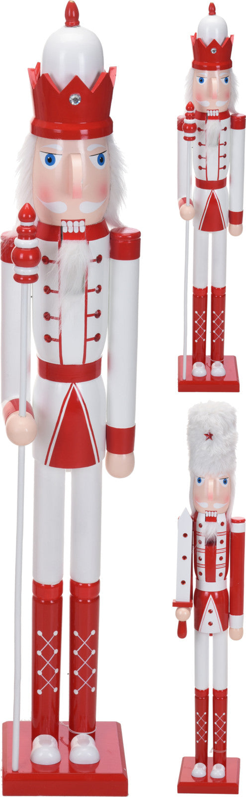 Schiaccianoci decorativo da 106 cm figura soldatino natalizio per decorazione natalizia - DeMatteis.it