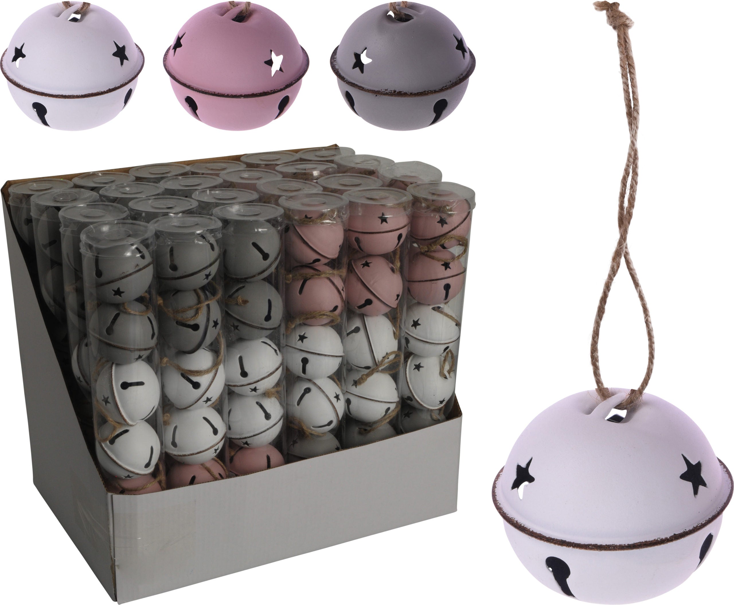 Box 6 Campanelli decorativi da 5 cm con cordino per decorazioni natalizie - DeMatteis.it