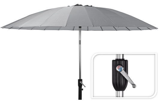 Ombrellone Palo Centrale Shanghai D 270 Cm Grigio