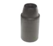 Portalampada Liscio E/27 Nero