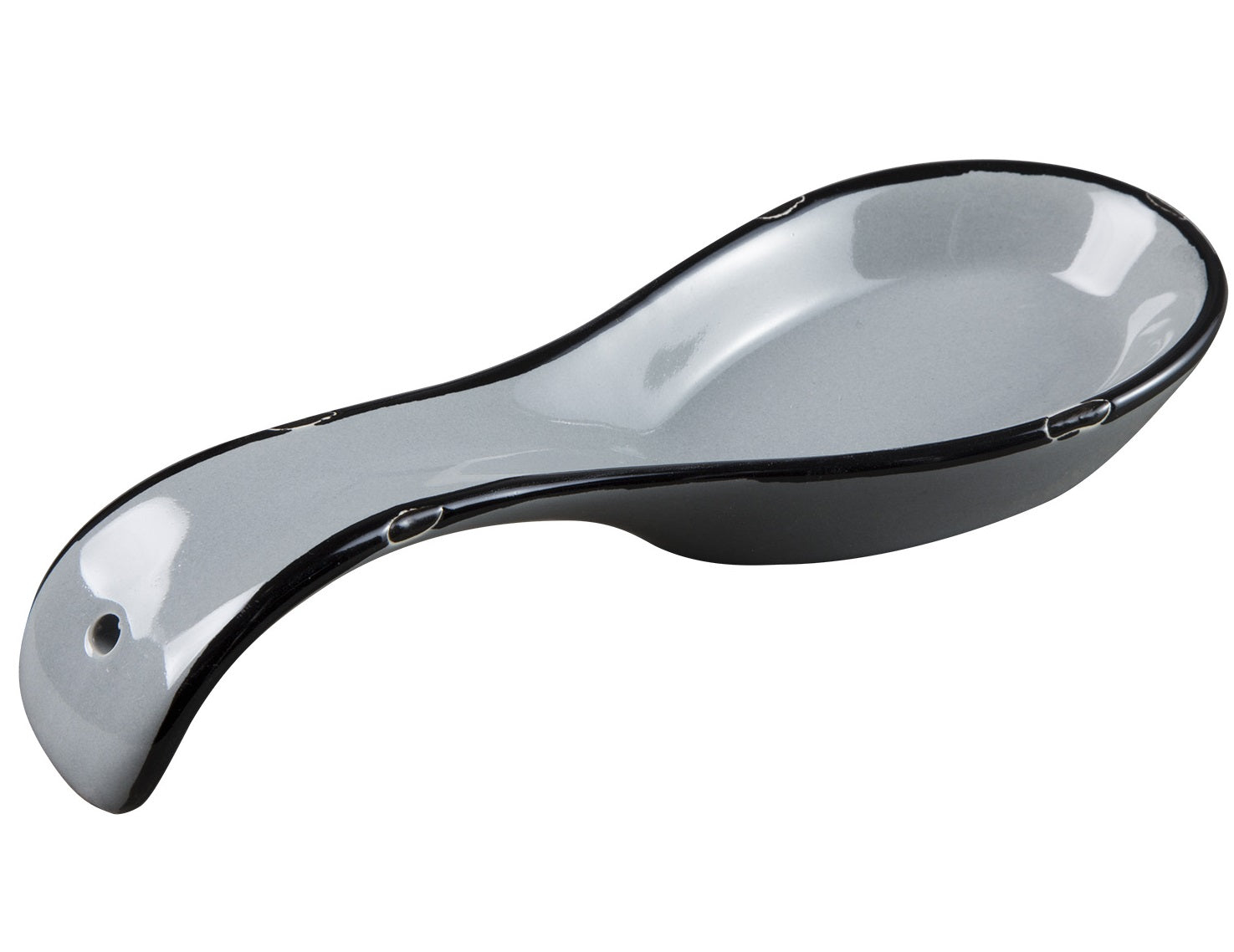 Porta Cucchiaio Grigio Smaltato