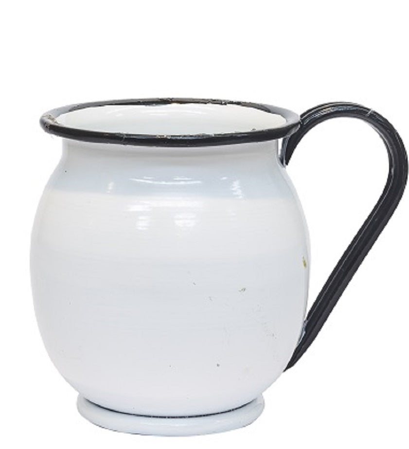 Brocca Metallo Smaltato Bianco