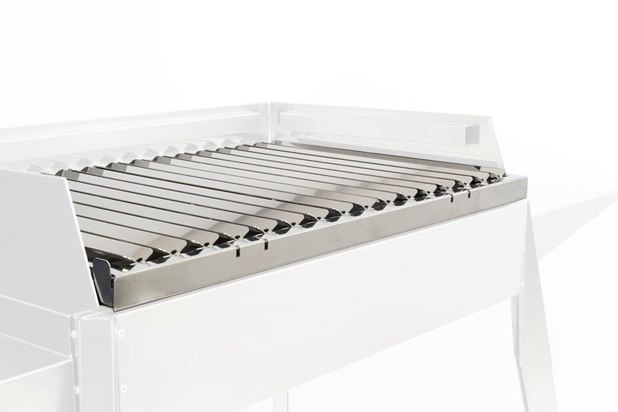 Griglia Raccogli Grasso Lisa con sistema di raccolta grasso estraibile, compatibile con barbecue area cottura 60x40cm | Dematteis.it