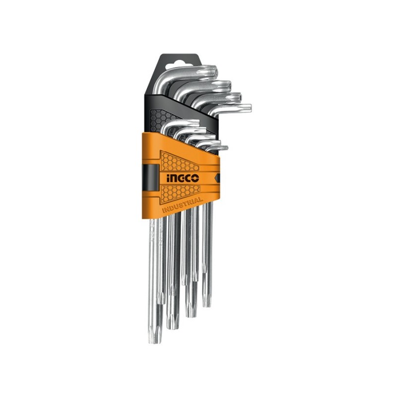 Set 9 Chiavi Torx Con Foro Lunghe