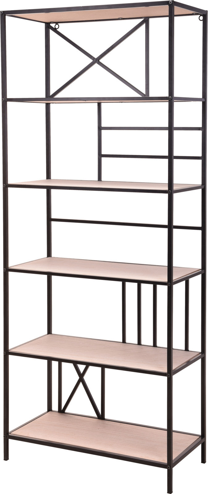 Scaffale Legno E Metallo 70X170 Cm