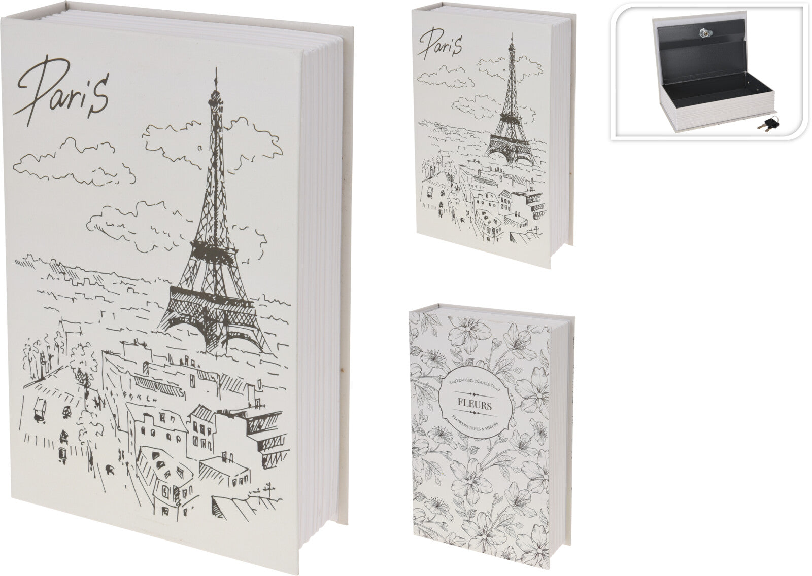 Cassaforte A Libro Bianco 1 Pezzo