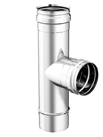 Raccordo T 90^ F/F D80 Acciaio