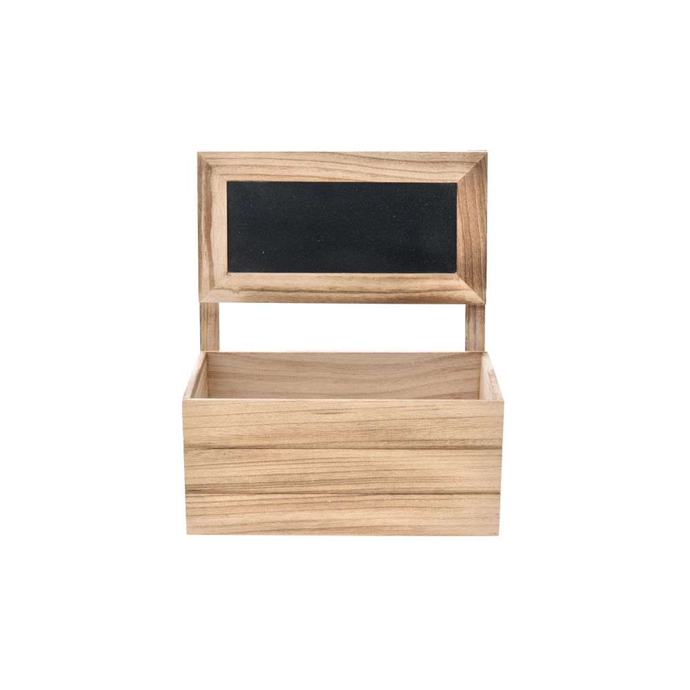 Scatola Legno Con Lavagna 29X17X14 Cm