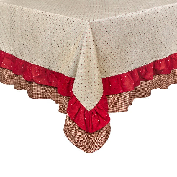 Tovaglia Con Balza 160X160 Cm