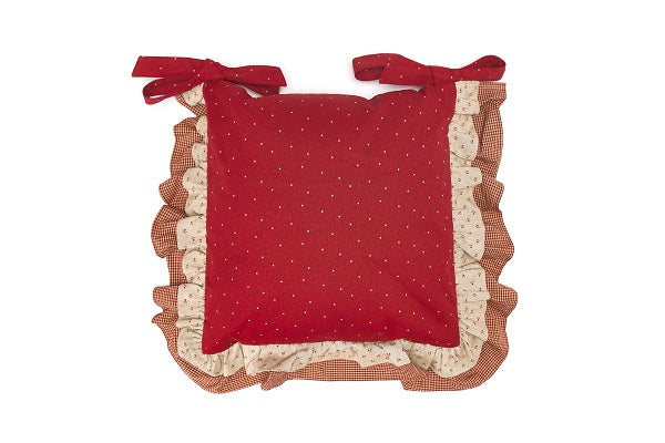 Cuscino Con 2 Balze 40X40 Cm