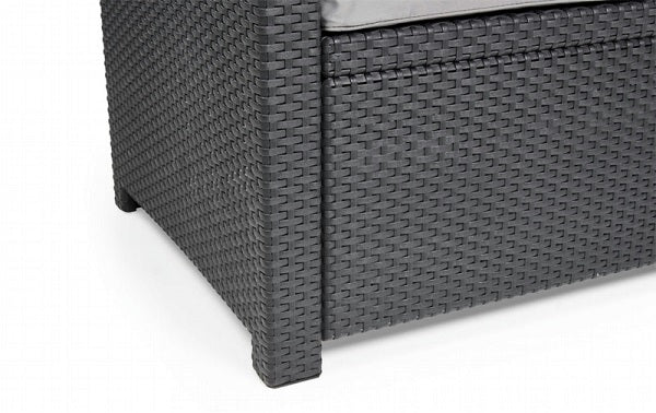 SALOTTO KETER ALABAMA LOUNGE SET GRAFITE