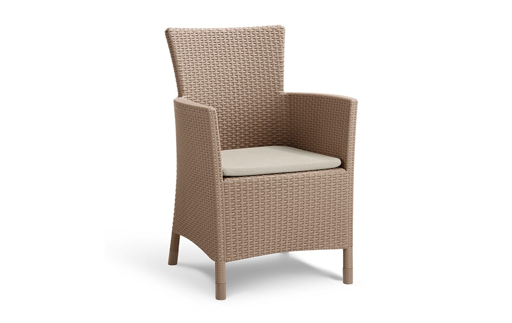 IOWA BALCONY SET CAPPUCCINO CON CUSCINI