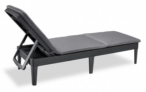 Lettino Keter Jaipur Grafite Con Cuscino