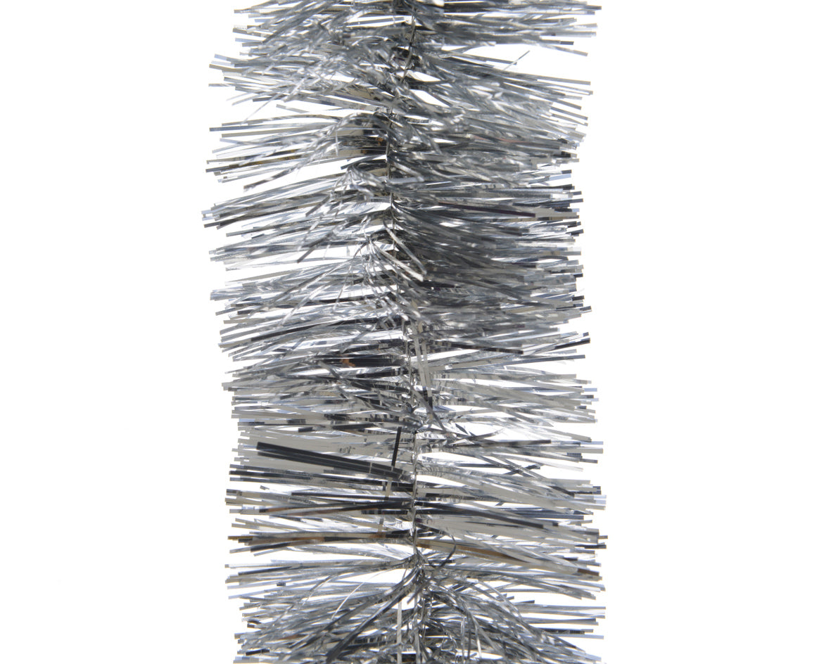 Stelle Filanti Argento Filo decorazione natalizia lunghezza 270 cm diametro 7 cm per addobbi festivi - DeMatteis.it