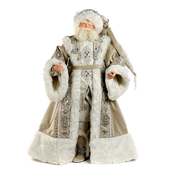 Winter Wonderland Santa Doll decorazione natalizia da 91 cm per addobbi festivi - DeMatteis.it
