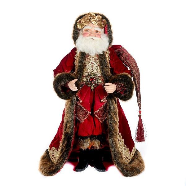 Holiday Cheer Santa Doll bambola decorativa natalizia da 61 cm per addobbi natalizi - DeMatteis.it