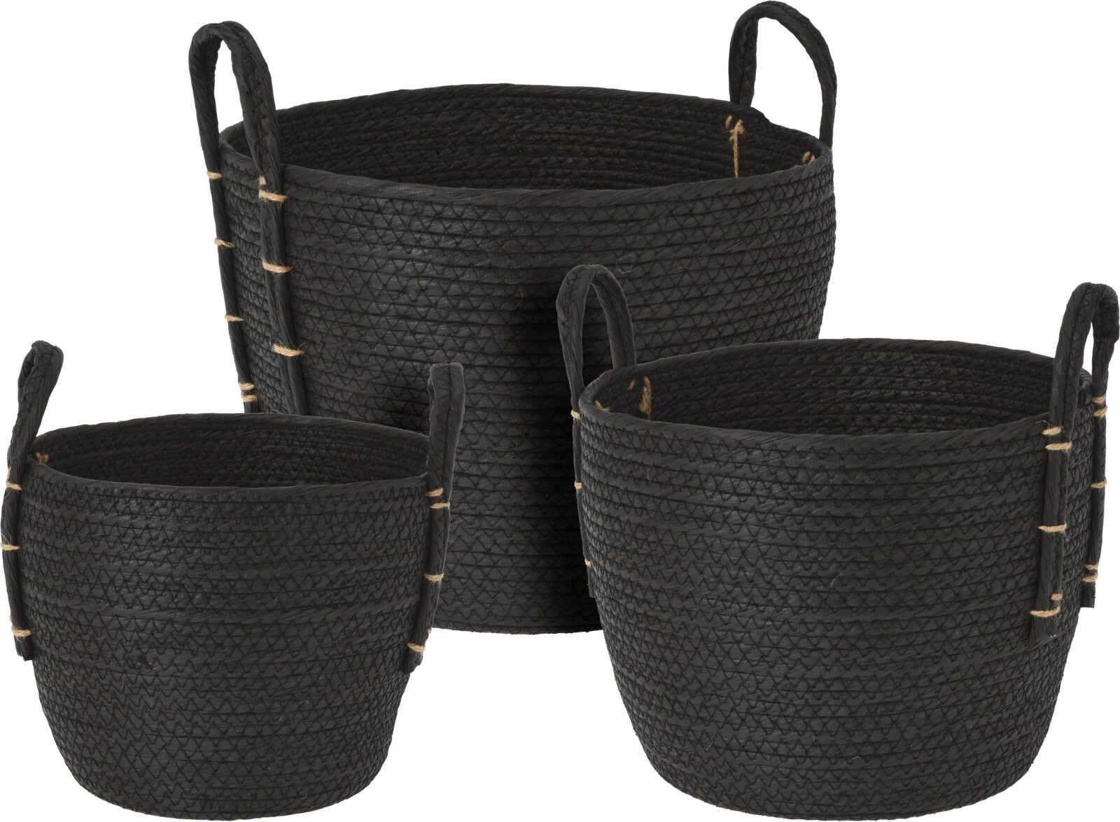 Cesta Naturale Nera Large