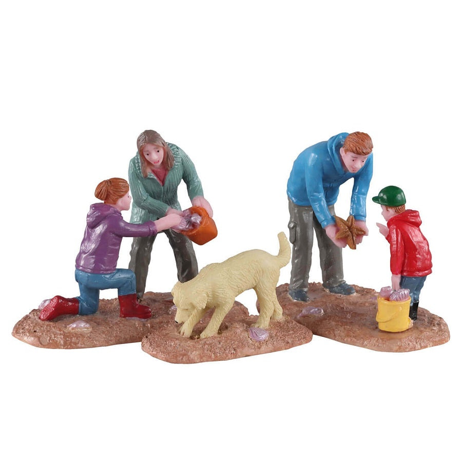 Looking For Seashells Set Of3 Lemax figurine decorative per villaggio natalizio set di 3 pezzi - DeMatteis.it