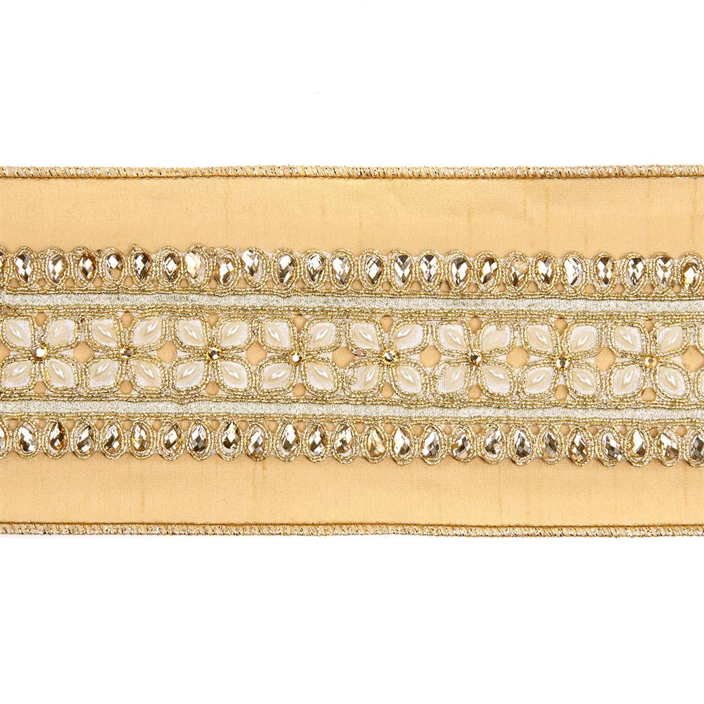 Nastro decorativo con perle altezza 10 cm lunghezza 455 cm per decorazioni e confezioni regalo - DeMatteis.it