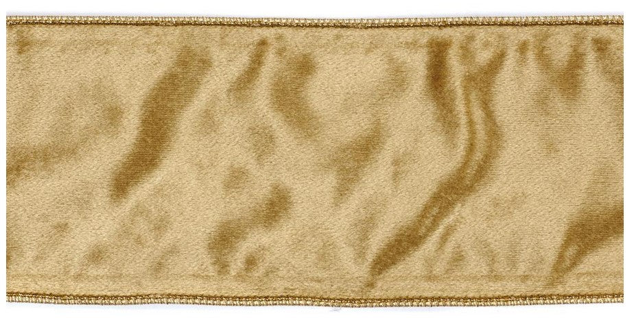Nastro Velluto Oro decorativo larghezza 10 cm lunghezza 4,5 m per confezioni regalo e decorazioni - DeMatteis.it