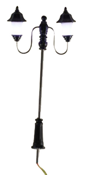 Lampione Nero Miniatura accessorio decorativo per presepe tradizionale - DeMatteis.it