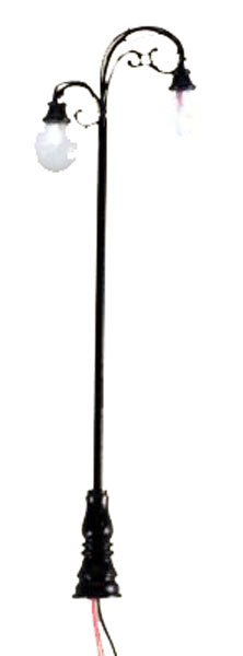 Lampione in miniatura per presepe con doppia illuminazione per scenografie natalizie - DeMatteis.it