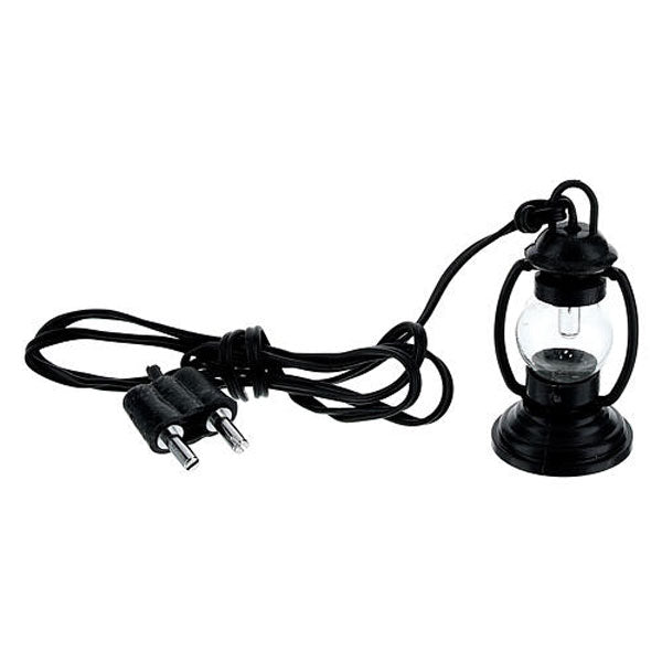 Lanterna in miniatura elettrica per presepe con spina, accessorio decorativo Rossi Rosa - DeMatteis.it