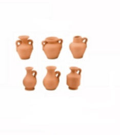 Caraffa in ceramica miniatura da 3 cm per presepe e decorazioni natalizie - DeMatteis.it