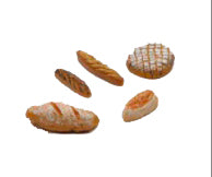Pane in resina miniatura per decorazione presepe, dimensioni 4 cm, materiale plastico decorativo - DeMatteis.it