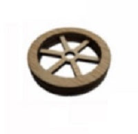 Ruota per carretto miniatura da 4 cm per decorazioni presepe e addobbi natalizi - DeMatteis.it