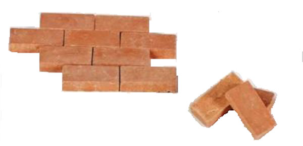 Mattoncini rossi per presepe elementi decorativi per allestimento natalizio tradizionale - DeMatteis.it