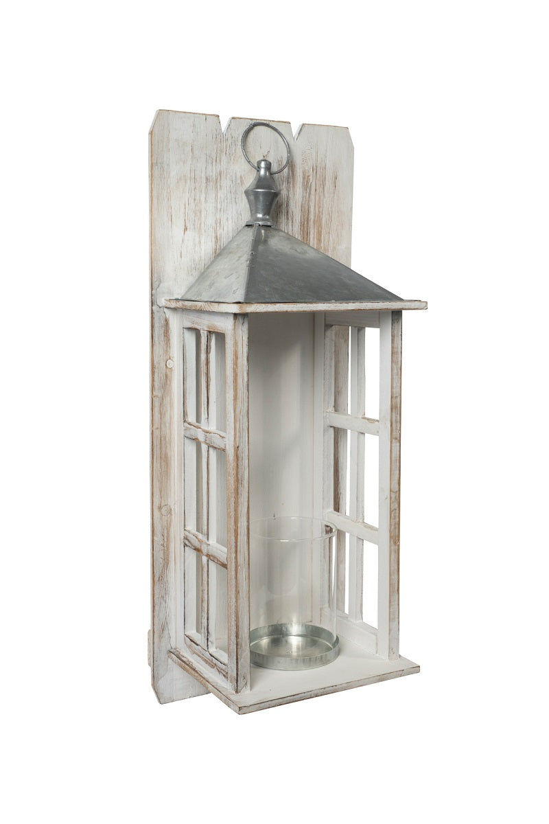 Lanterna Da Parete Media White Wash