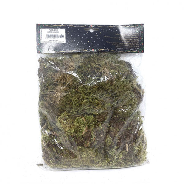 Muschio Naturale A Pezzi Per Presepe per decorazione e ambientazione scene natalizie - DeMatteis.it