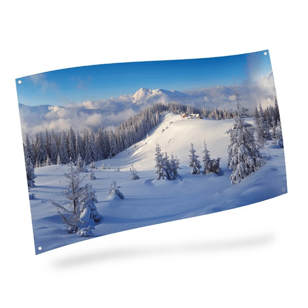 Sfondo Paesaggio MYP29 My Village per decorazione villaggi natalizi in miniatura - DeMatteis.it