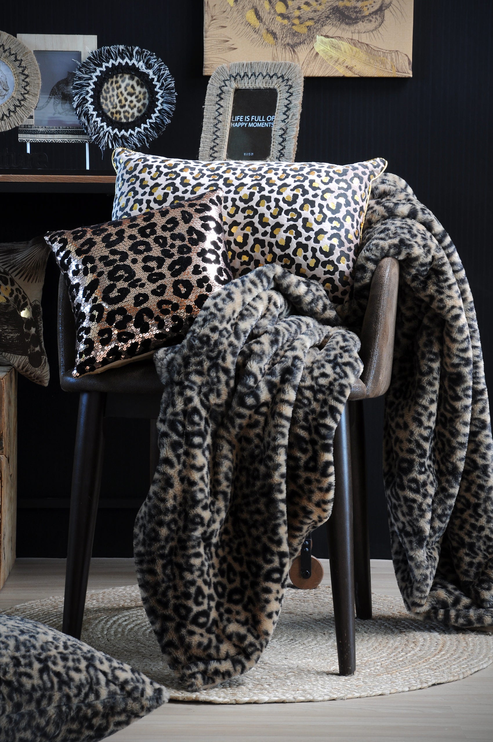 Plaid Jangal 130X160 Cm Fauve