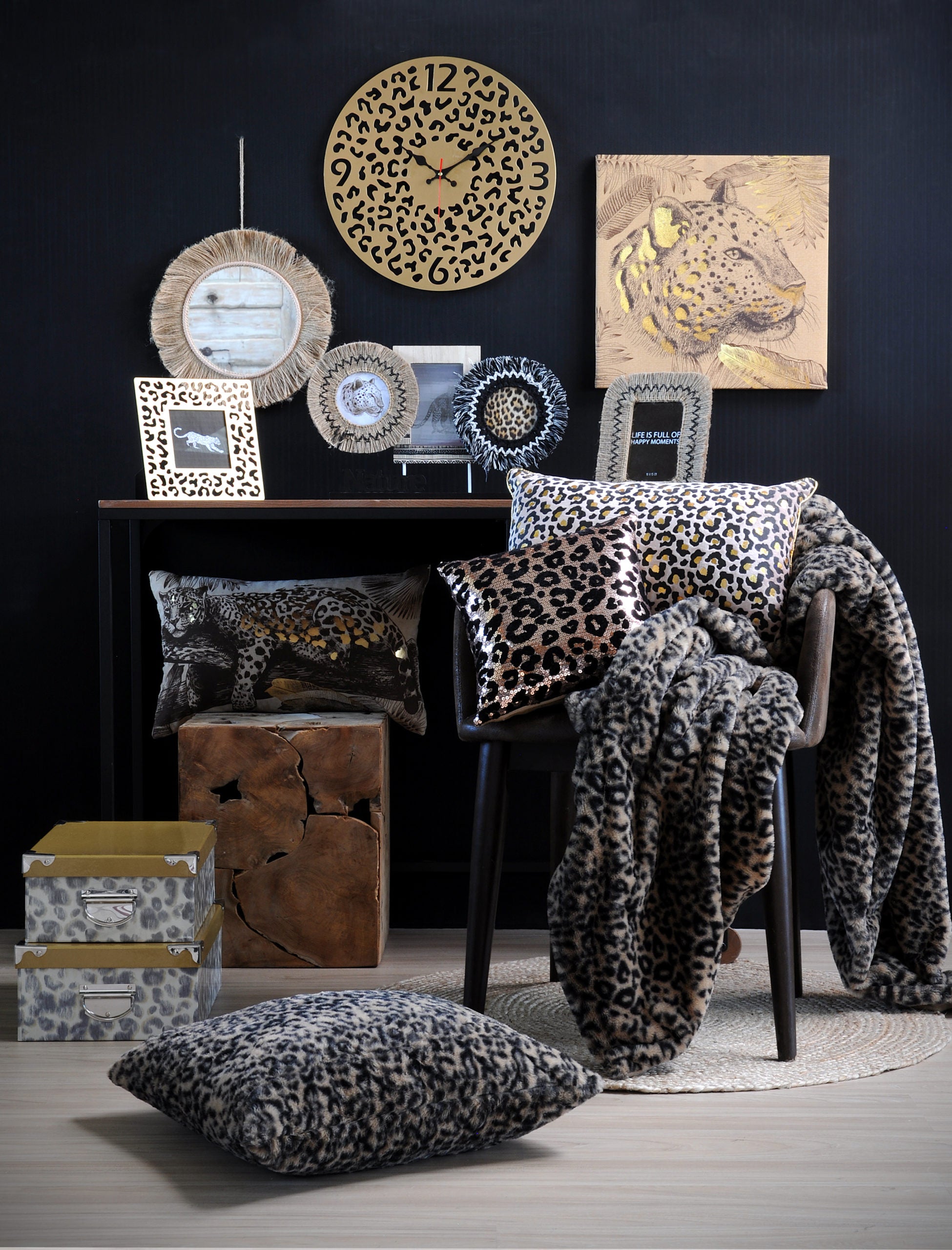 Plaid Jangal 130X160 Cm Fauve