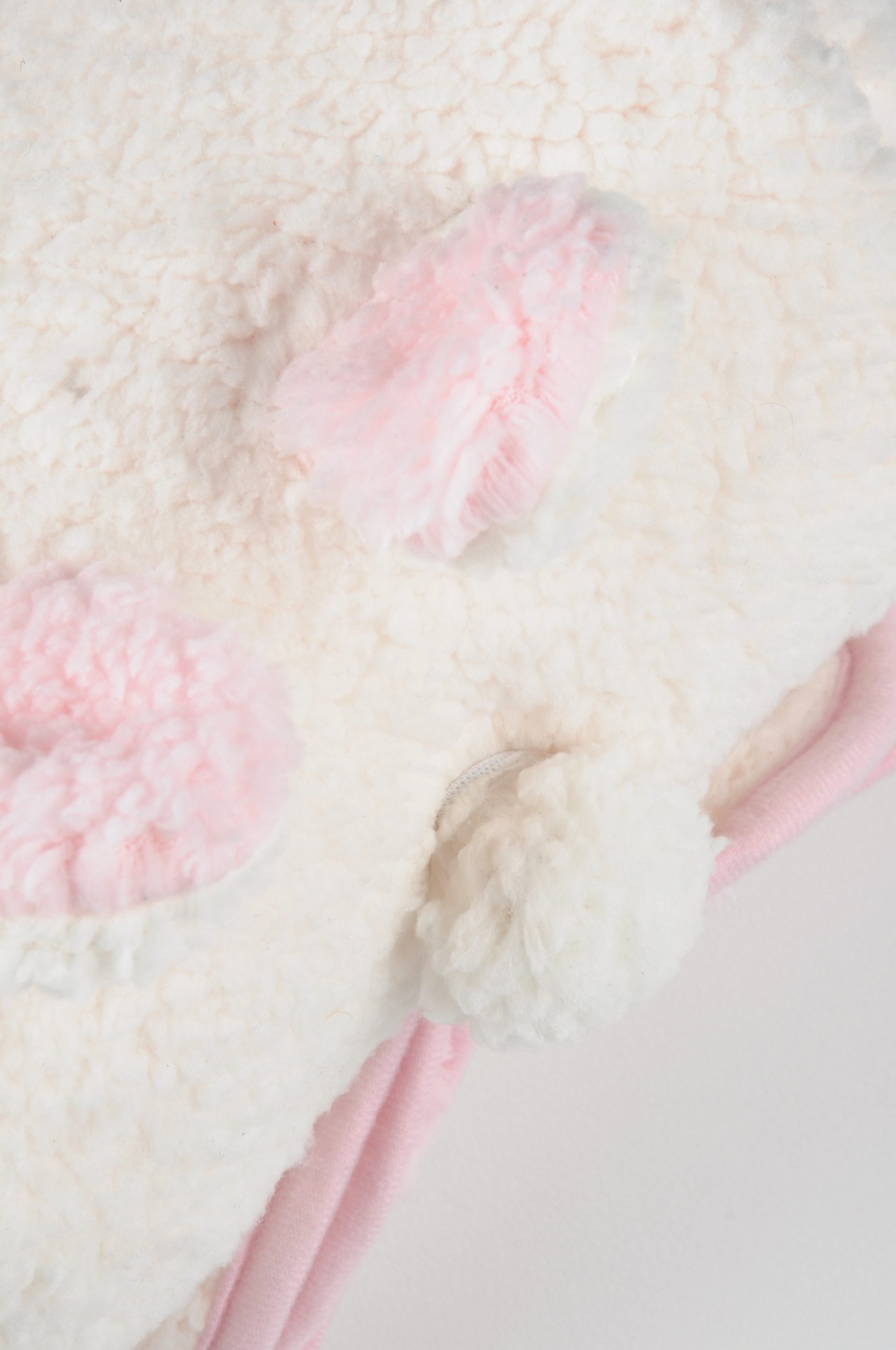 Plaid Bianco Con Pon Pon 70X100 Cm