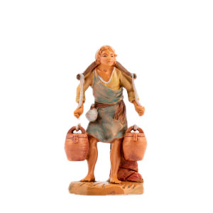 Pastore Presepe Con Secchi 902 9,5 Cm