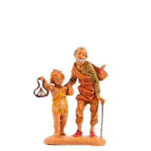 Pastorella Con Bimba Presepe 10 Cm