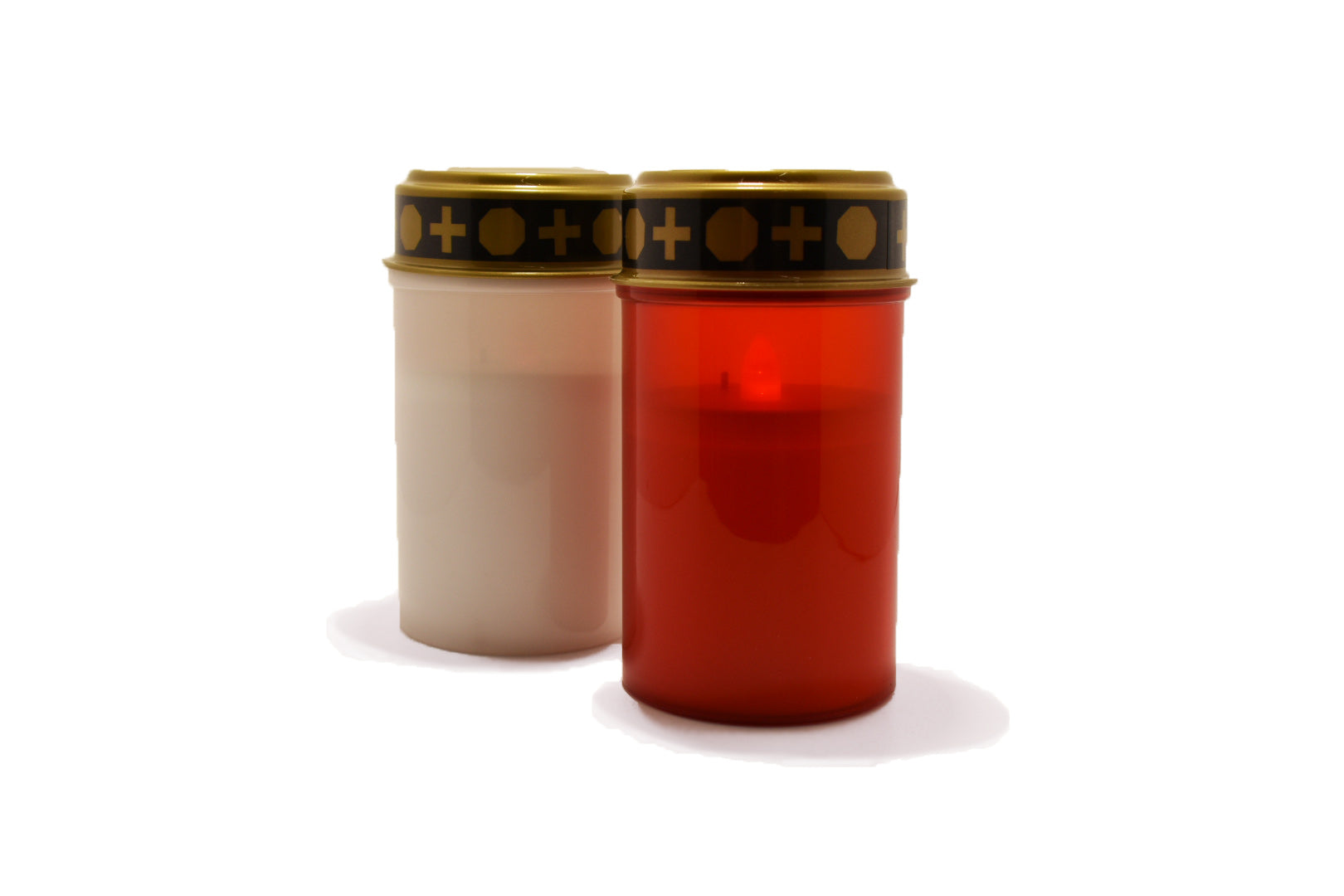 Lumino Elettrico Rosso 6,5X12,2 Cm Con Coperchio