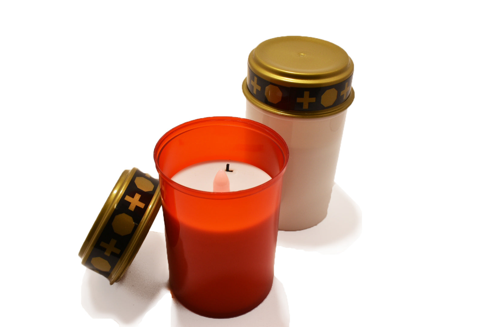 Lumino Elettrico Rosso 6,5X12,2 Cm Con Coperchio