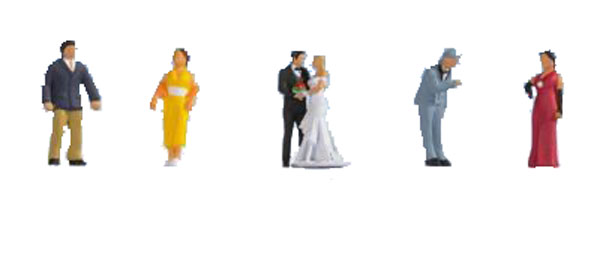 Personaggi Wedding Set 6 figurine miniatura per matrimonio e cerimonie nuziali - DeMatteis.it