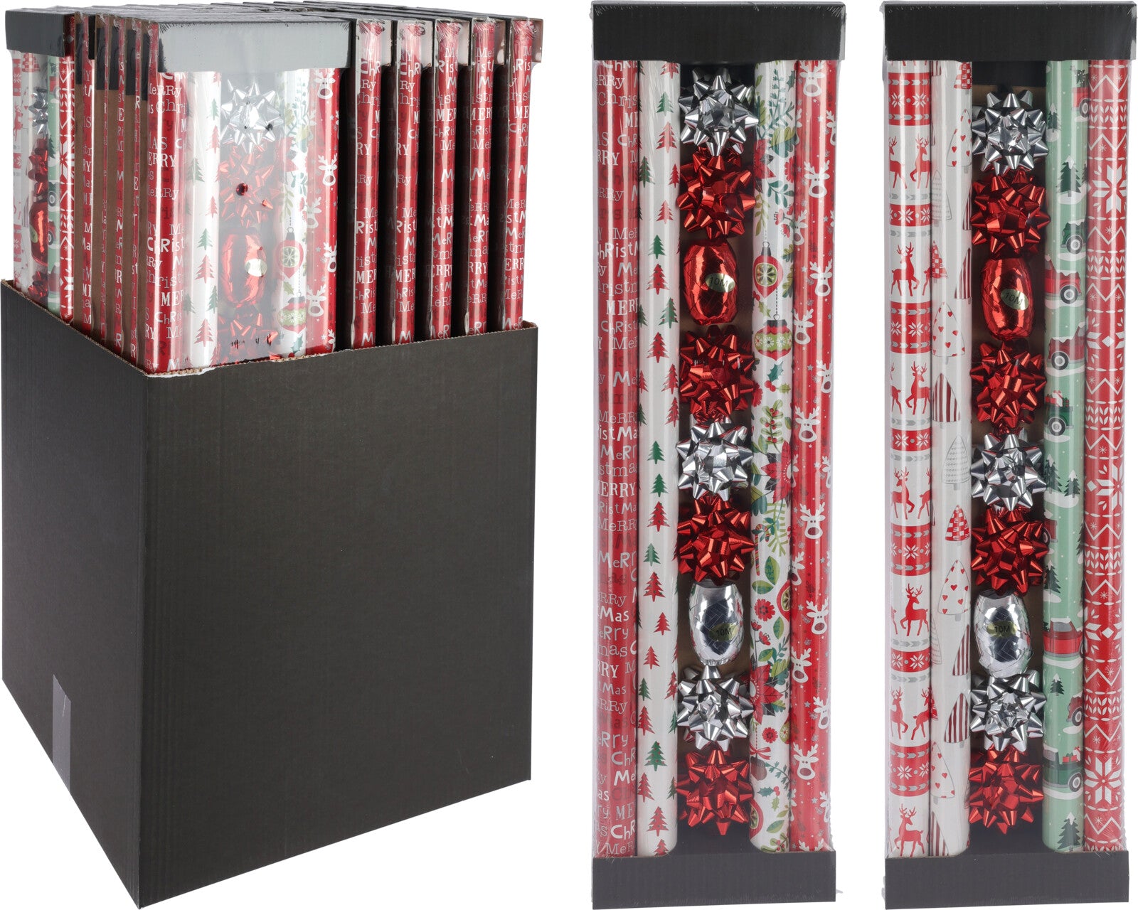 Kit Pacco Regalo natalizio con carta da regalo e accessori per confezionamento - DeMatteis.it