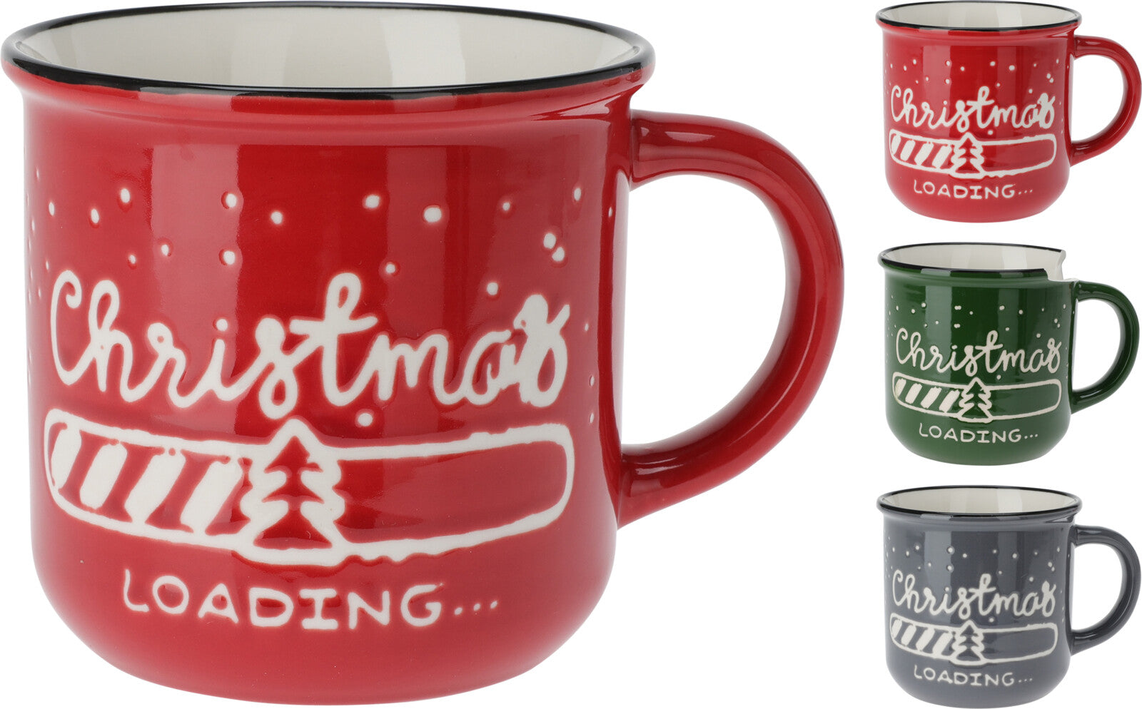 Mug Christmas Loading da 420 ml tazza natalizia in ceramica per bevande calde - DeMatteis.it