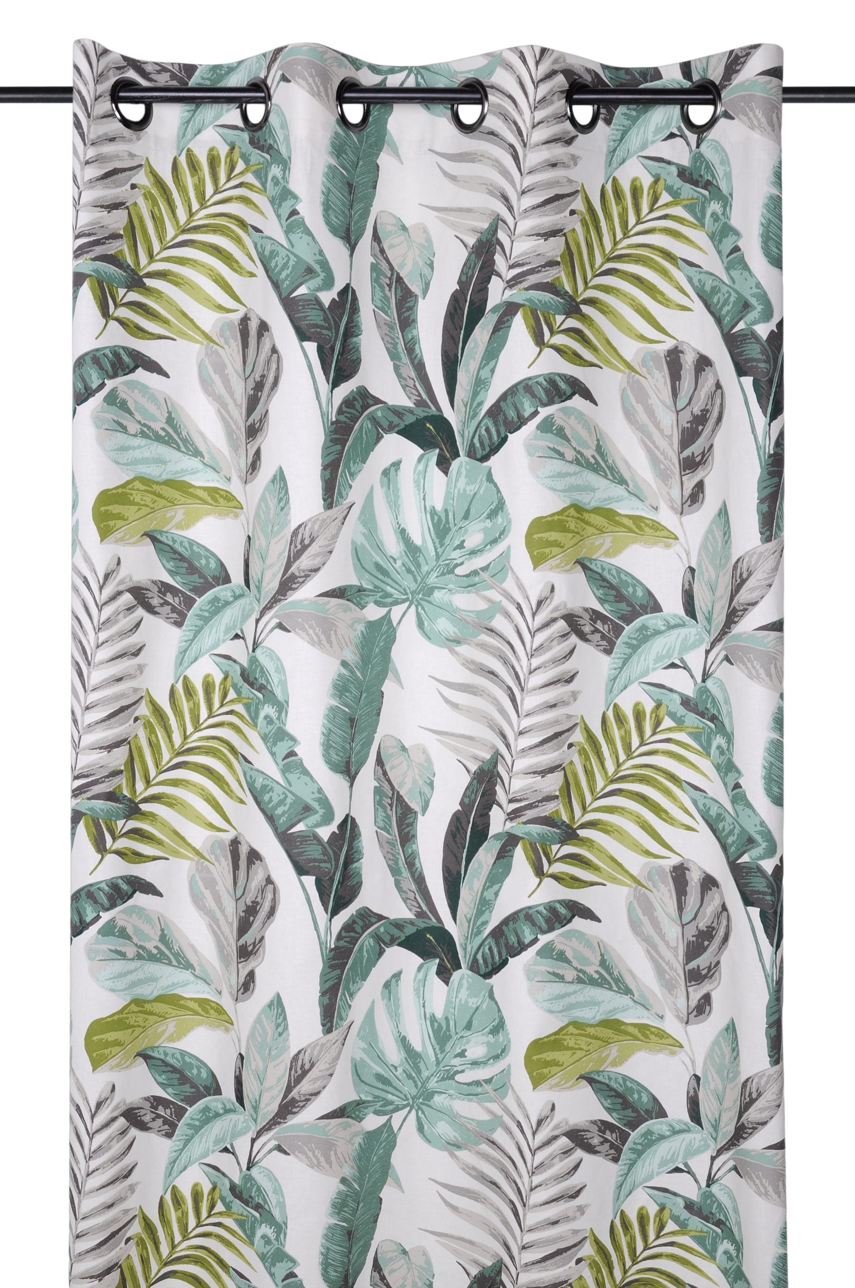 Tenda Verde Con Fiori Calathea 135X250 Cm