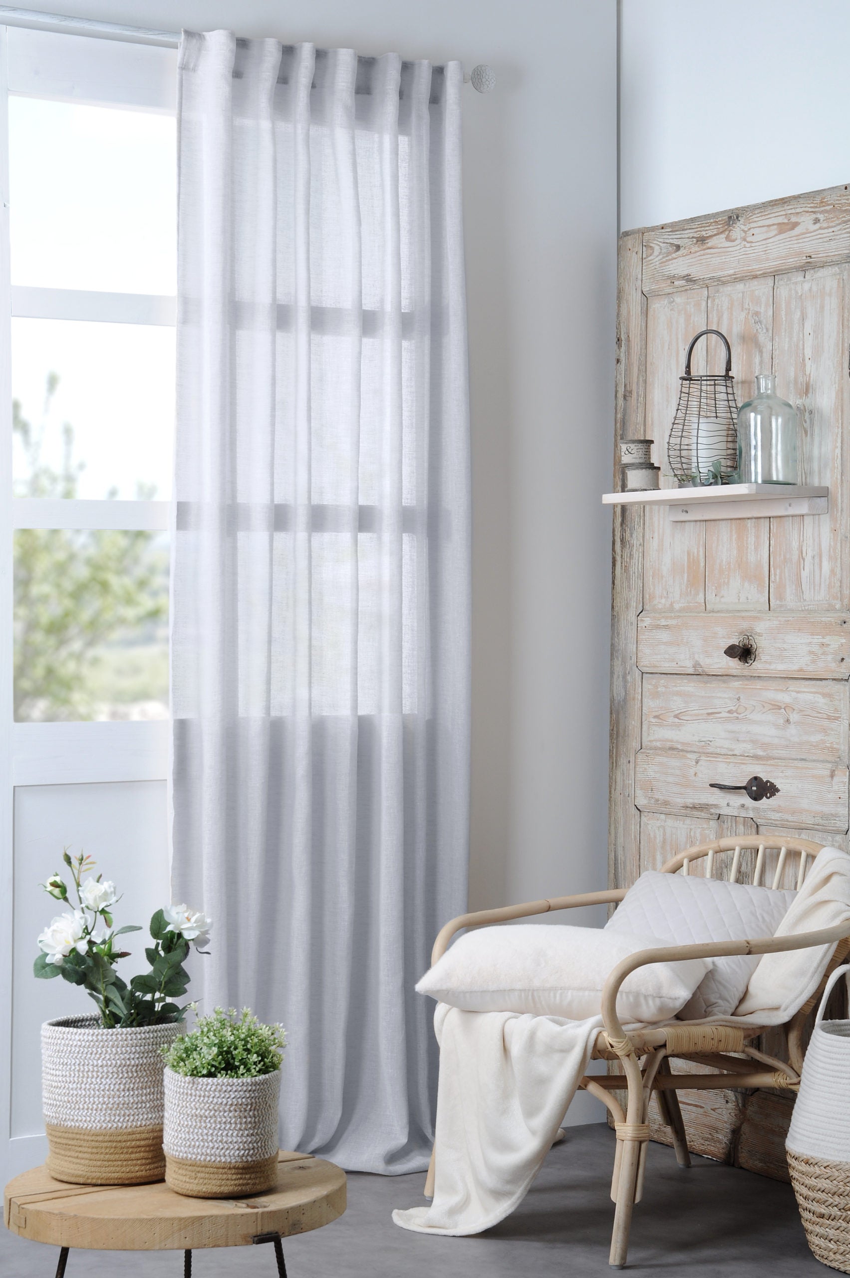 Tenda Madrid 140X260 Cm Grigio Ghiacciato