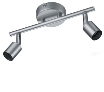 Faretto Paris 2 Luci Alluminio 25 Cm